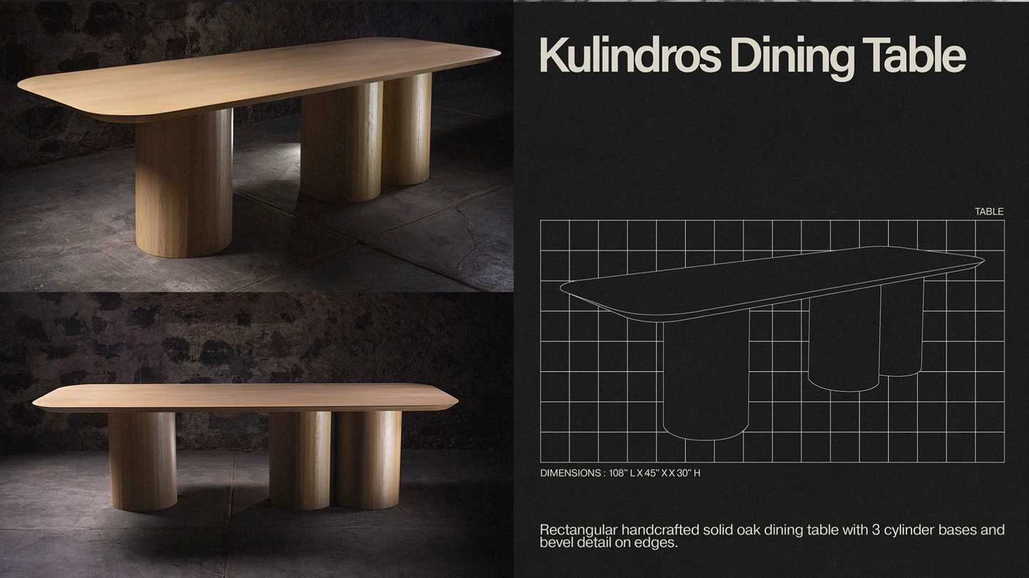 Mesa de comedor Kulindros