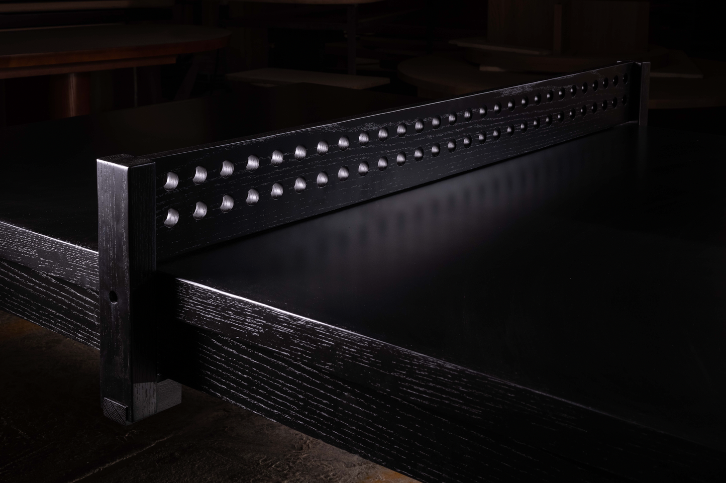Mesa de ping pong de roble negro