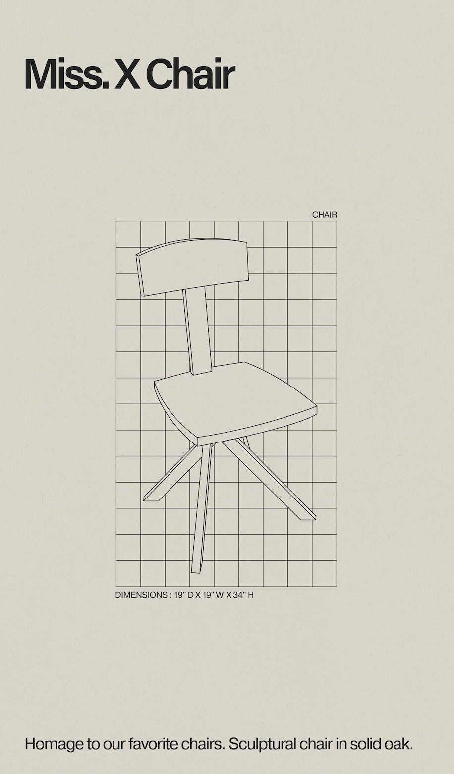 Miss. X Chair