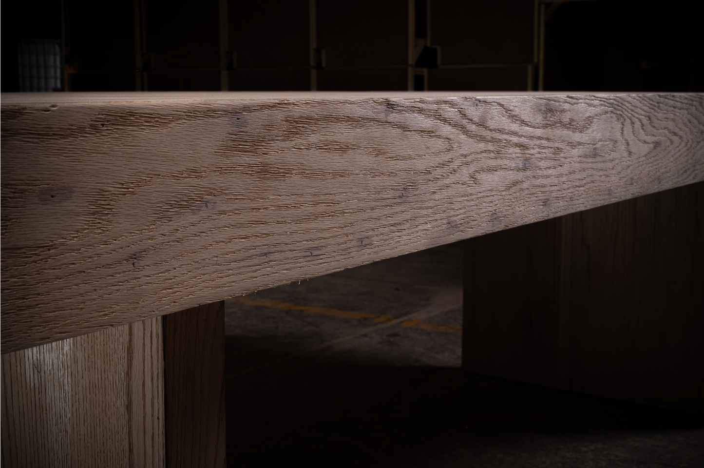 Mesa de comedor de roble natural de 1957