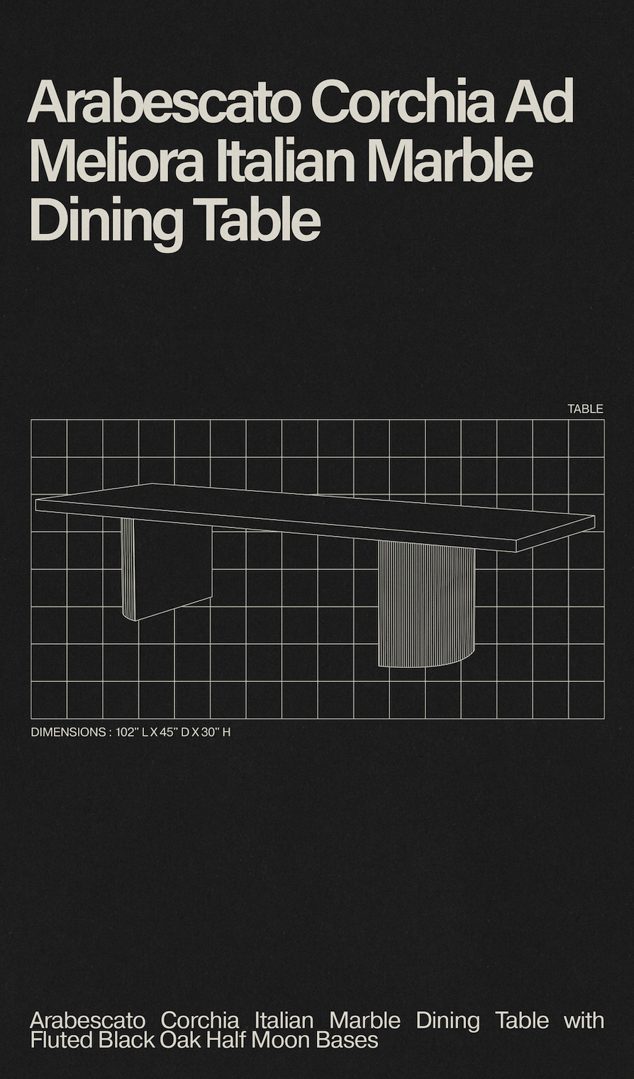 Ad Meliora Marble Dining Table