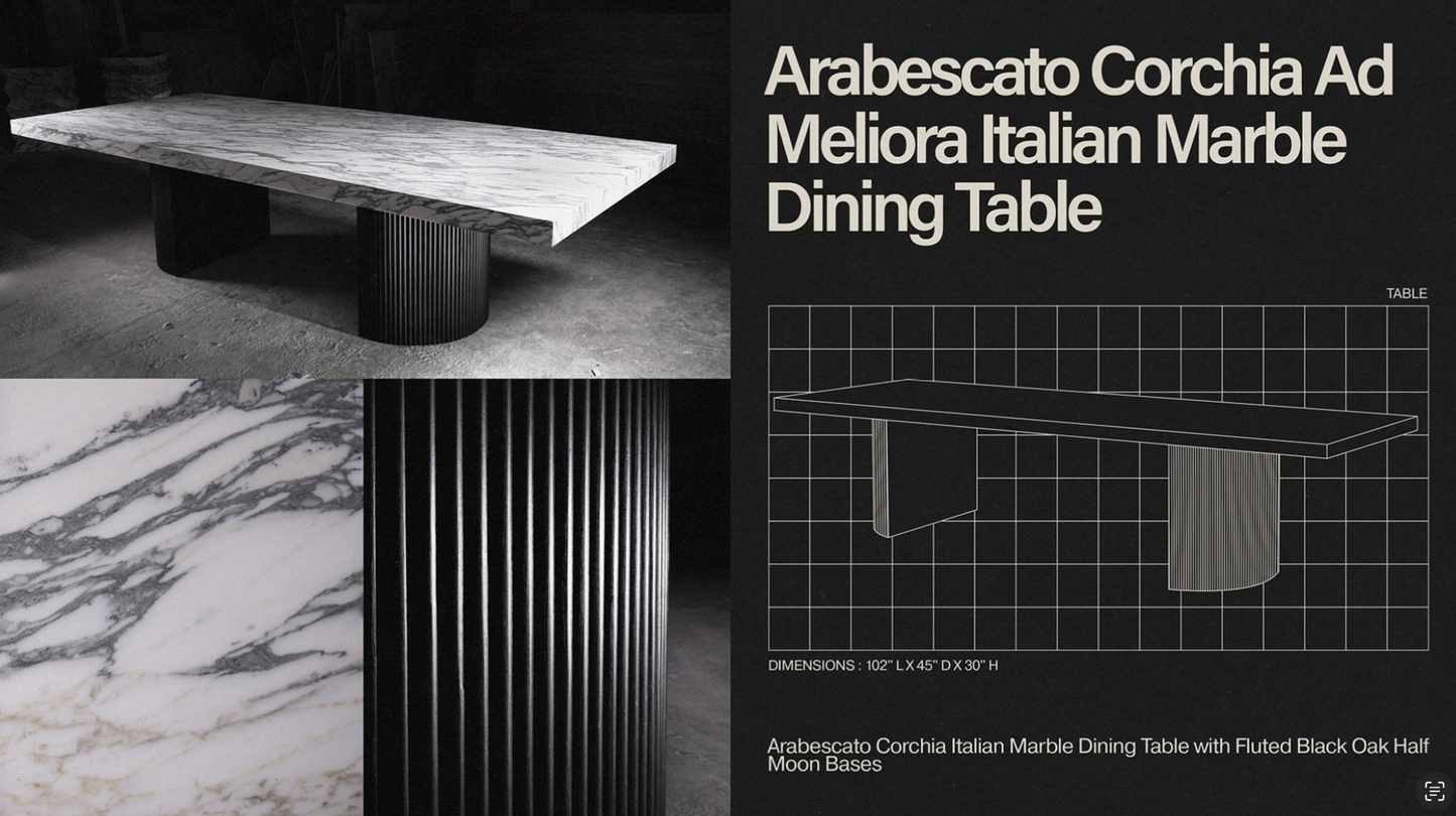Ad Meliora Marble Dining Table
