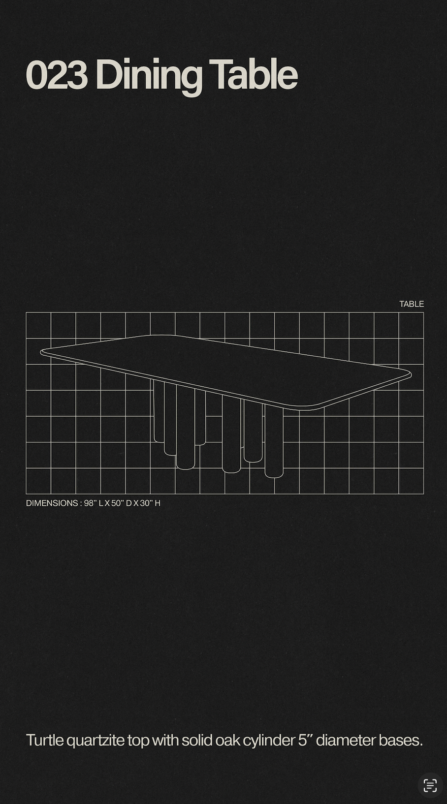 023 Stone Dining Table