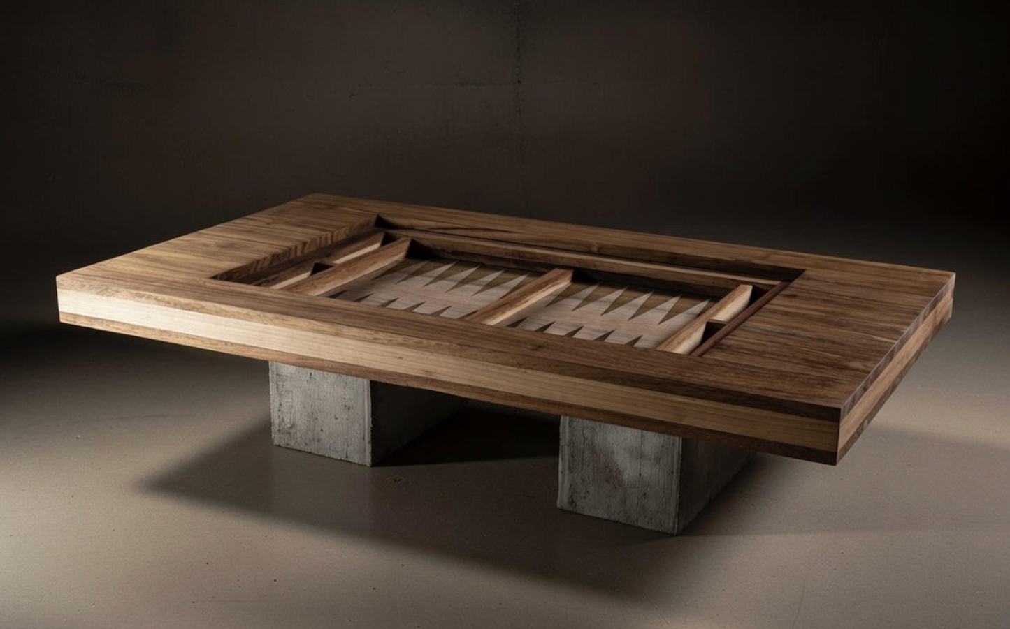 Parota Backgammon-Coffee Table