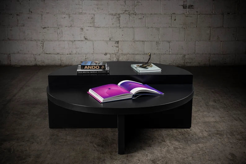 Mesa de centro Media Luna lacada
