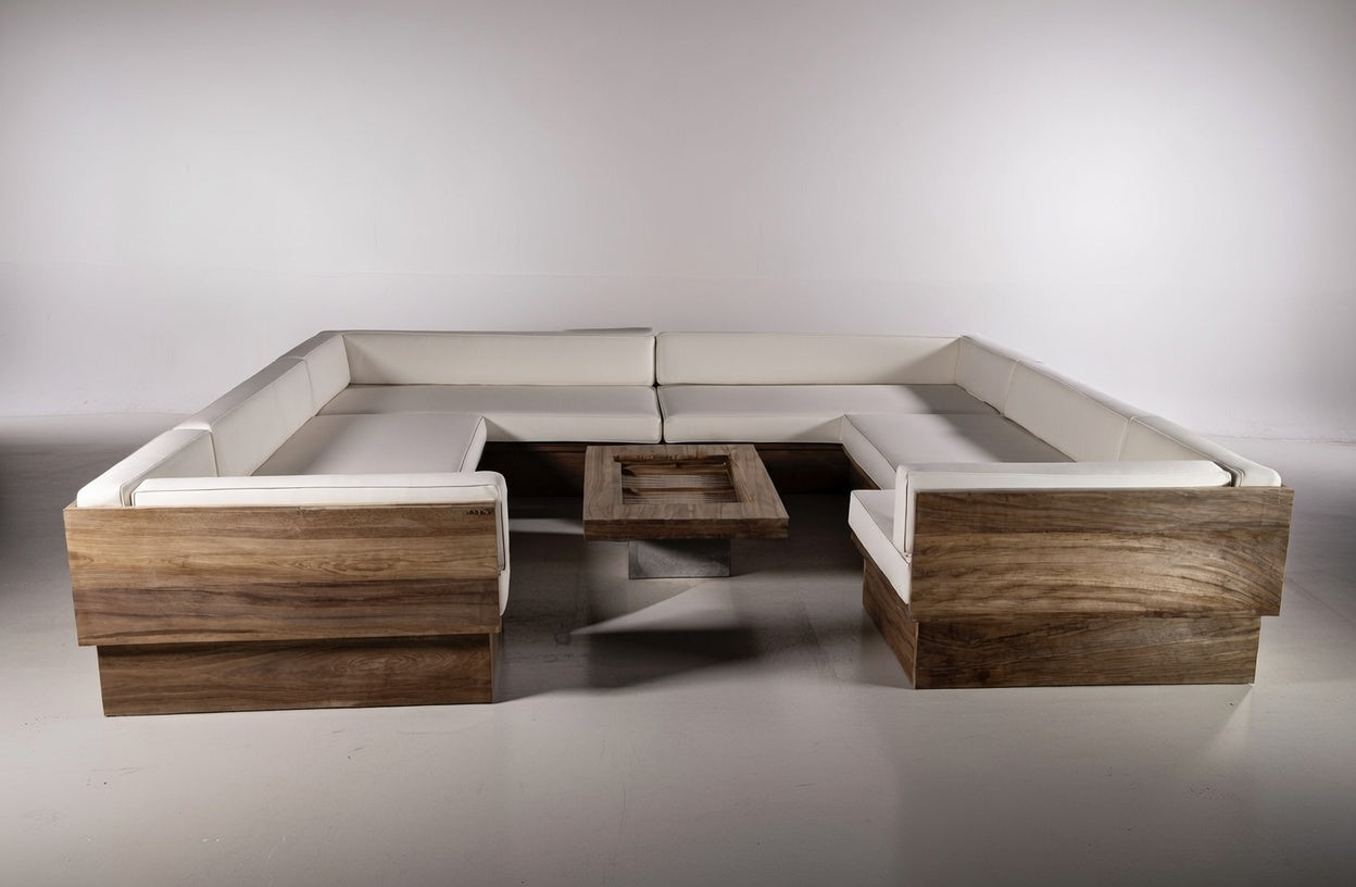 Parota Exterior U-shaped Sectional Sofa