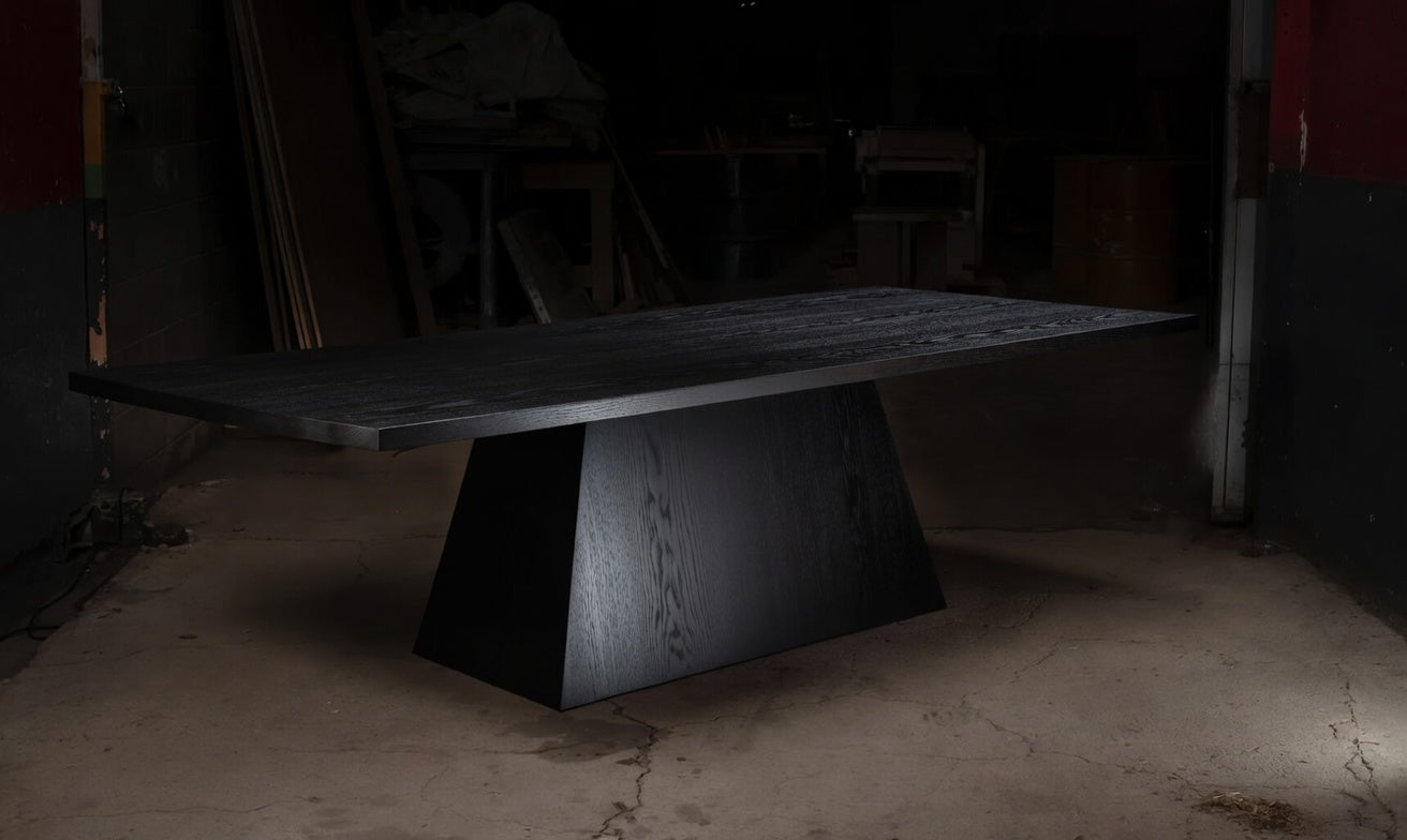 Brutal Natural Red Oak Dining Table
