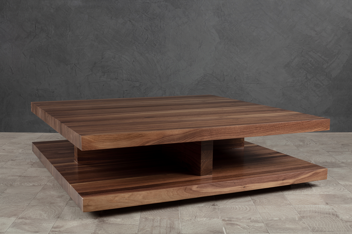 Floating Walnut Coffee Table