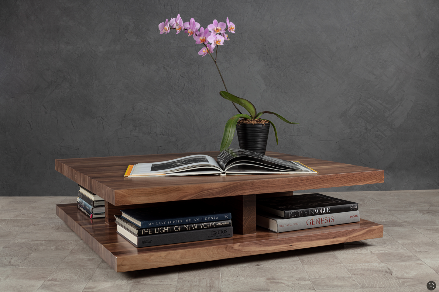 Floating Walnut Coffee Table