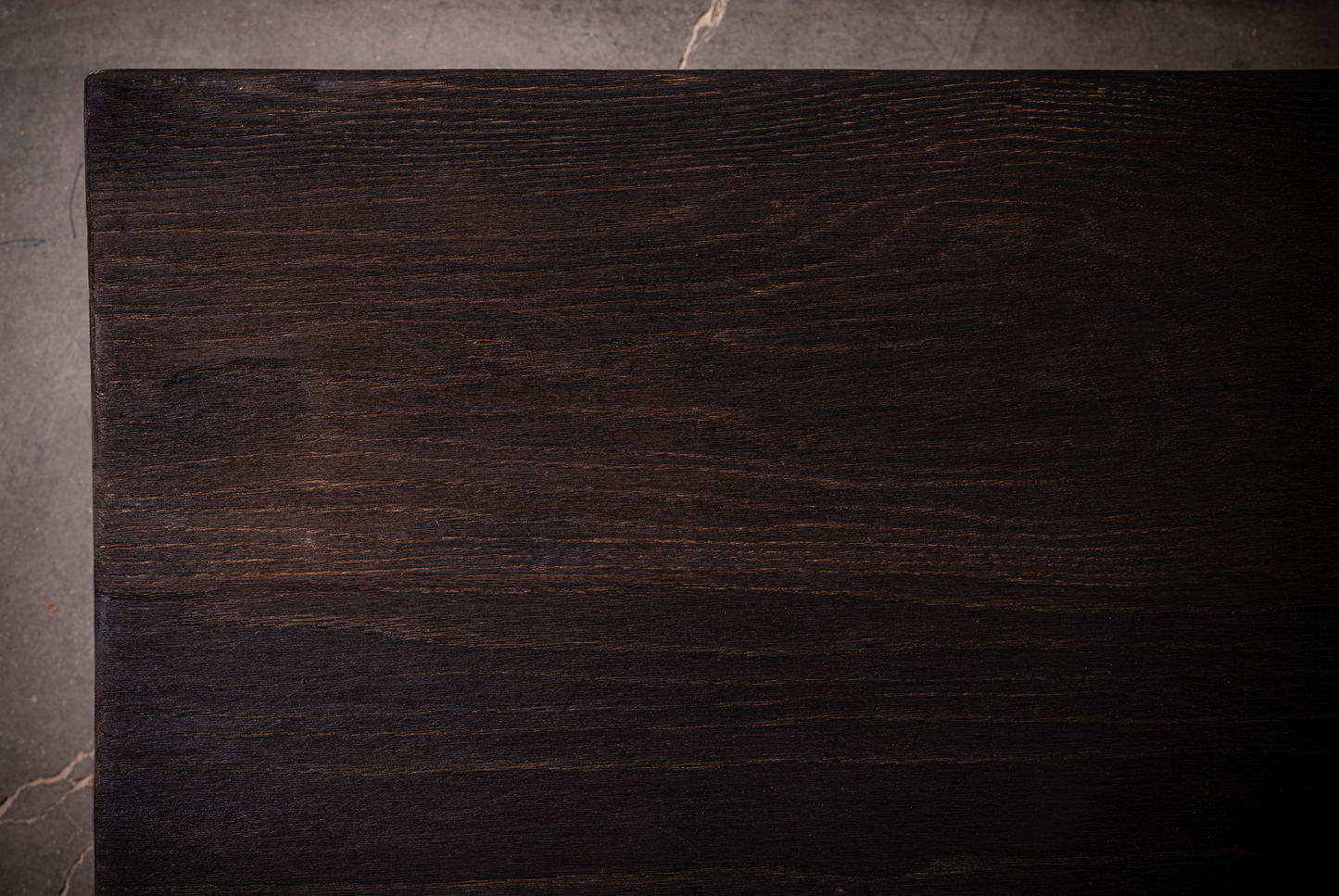 Obsidian Console | Charred Solid Oak – Plain or Figured