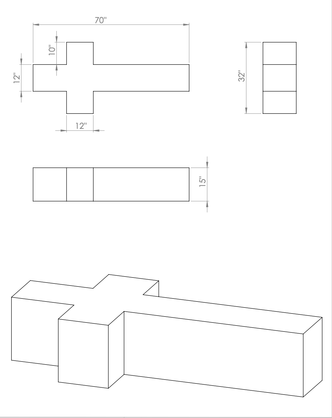 Mesa de centro de 1983
