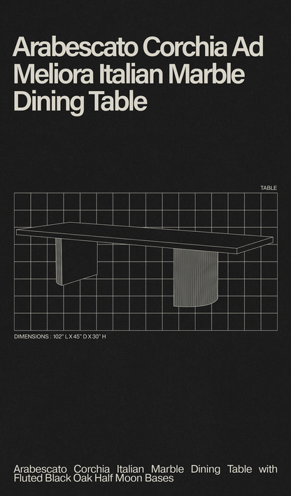 Ad Meliora Marble Dining Table
