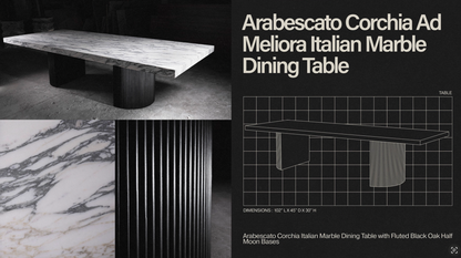 Ad Meliora Marble Dining Table