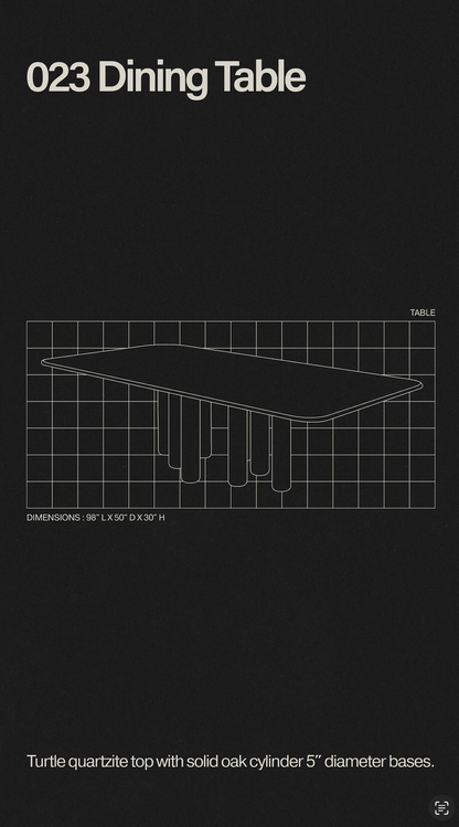 023 Stone Dining Table