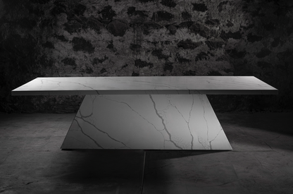 Mesa de comedor de cuarzo brutal