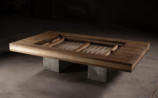 Parota Backgammon-Coffee Table