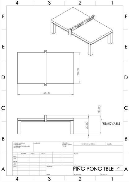 Black Oak and Teak, Dining / Ping Pong Table & Benches