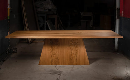 Brutal Natural Red Oak Dining Table