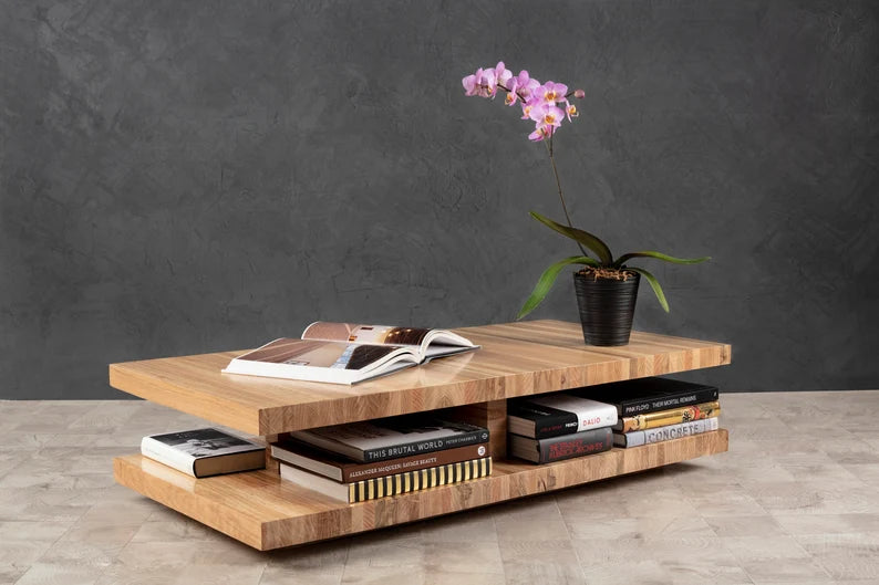 Floating Oak Coffee Table