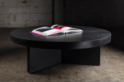 Ebonized Round Coffee Table