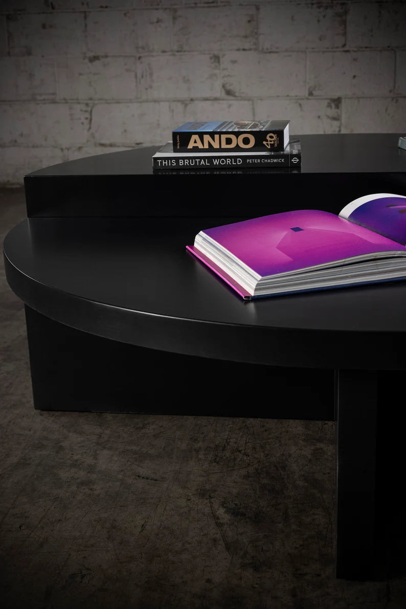 Lacquer Media Luna Coffee Table