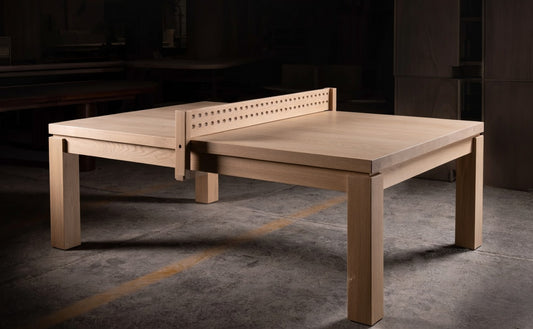 Mesa de ping pong de roble negro